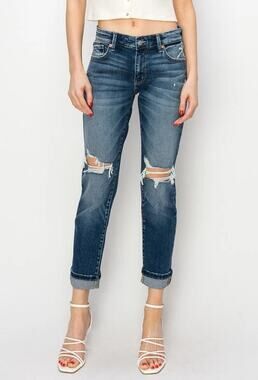 Artemis‎ Vintage Women's Natalia Mid Rise Boyfriend Jeans Modern Curvy Size 26